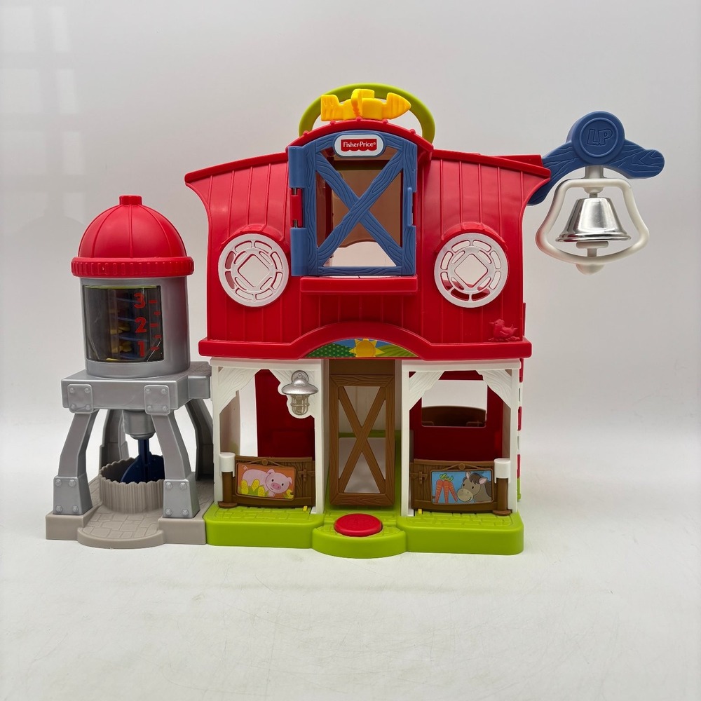 Fisher Price Little People Farm Barn Silo Bell Playset No Figures Animals